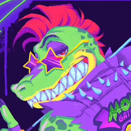 Montgomery Gator (FNAF) fuck this robot